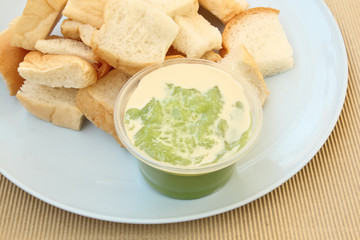 bread with custard