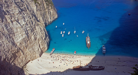 Plaża w zatoce wraku na wyspie Zakynthos 2, Grecja © GKor
