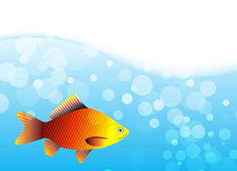 Vector illustration of a fish