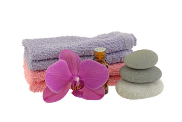 Zen Stones Oil and Towels