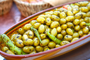 les olives....