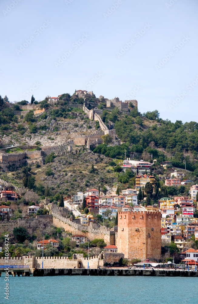 Poster roter turm - alanya - türkei