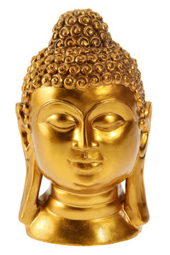 goldene buddha statue incl. clipping path