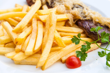 Delicious juicy steak beef meat