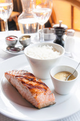 grilled salmon