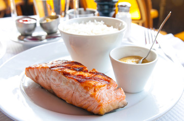 grilled salmon