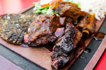 Grilled steak