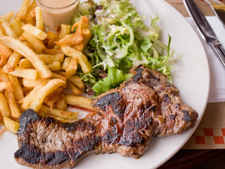 Delicious juicy steak beef meat