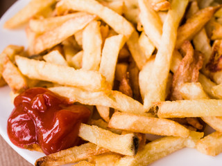 Golden French fries