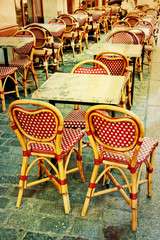 old-fashioned Cafe terrace