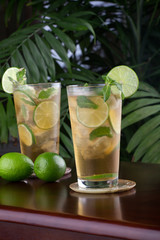 Lime and Mint Iced Tea