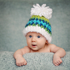 Adorable portrait of two months old baby - 40369170