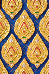 Thai art style on wall,