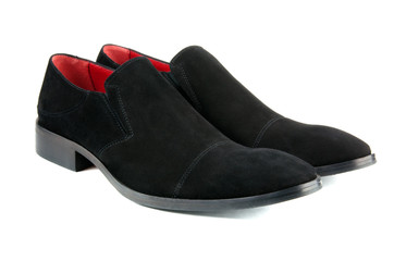 stylish black suede shoes
