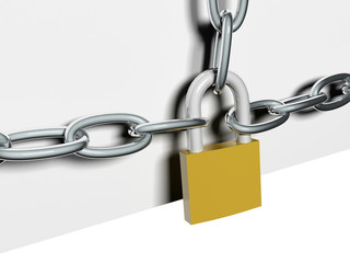 steel chain lock