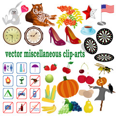 vector collection with clip-arts