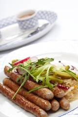 sausages and potatoes