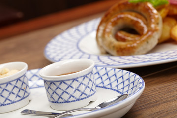 sausages and potatoes