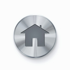 Home button, icon isolated on white background