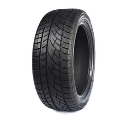 car wheel against white