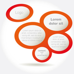 Abstract design bubble vector