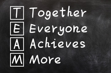 Obraz premium Acronym of TEAM