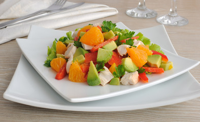 chicken salad with avocado