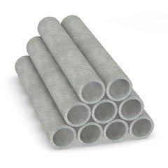 3d render of construction material