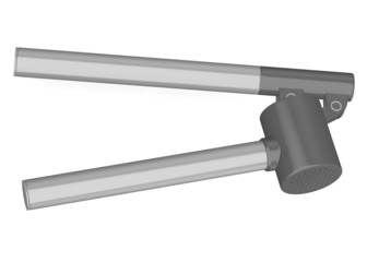 3d render of garlic press
