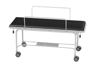 3d render of hospital bed