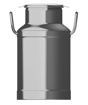 3d render of milk barrel