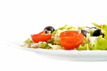Healthy vegetable salad. Food concept