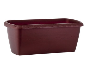 an empty pot of flowers