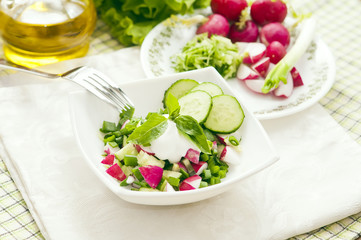 Fresh spring salad