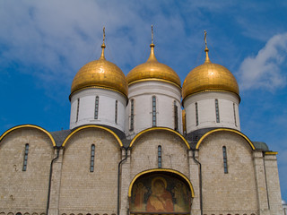 Fototapeta na wymiar cathedral Uspenskiy Kremlin, Moscow, Moscow