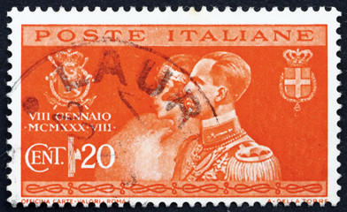 Postage stamp Italy 1930 Prince Humbert and Princess Marie Jose