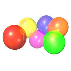 multicolored balloons for background use