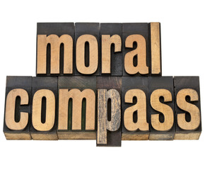 moral compass - ethics concept