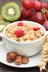 Muesli breakfast