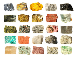 Mineral collection isolated