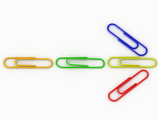 the color isolated arrow