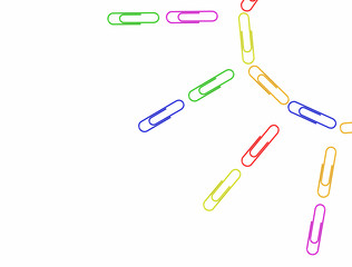 the colorful isolated sun