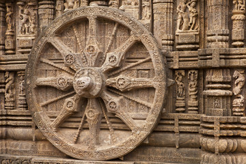 Chariot Wheel, Konark Sun Temple, Orissa