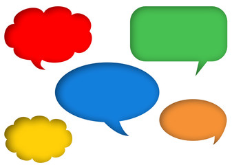 embedded colorful speech bubbles
