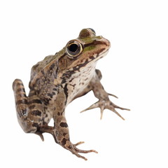 Marsh Frog isolated on white background