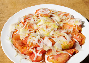 Tomates y cebollas