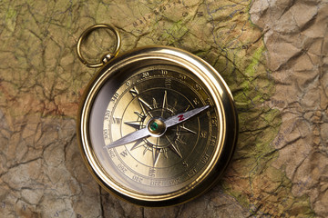 Fototapeta na wymiar Navigation earth, Compass