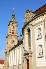Fototapeta na wymiar Sankt Gallen Abbey, wpisanego na Listę Światowego Dziedzictwa UNESCO