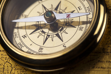 Detail closeup compass