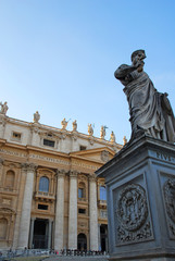 Fototapeta na wymiar Rome, Saint Peter at the Vatican square